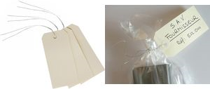 AVERY Luggage Tag, 120 x 60 mm, Neutral, Beige Wire, 160 g/m² Cardboard - 1 Piece (75-410)