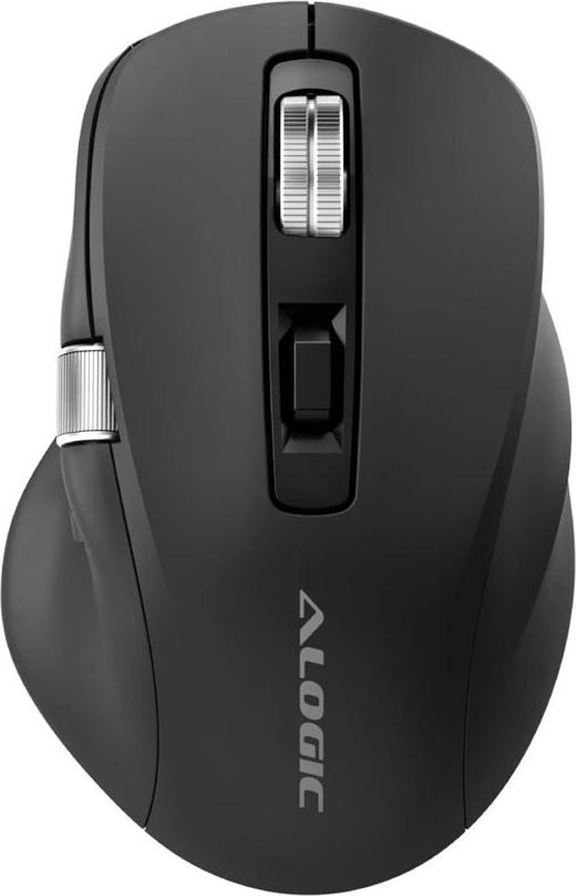 Alogic Apex - USB-C Rechargeable Mouse - Programmable - 6400 DPI - Black AMBT7KBK