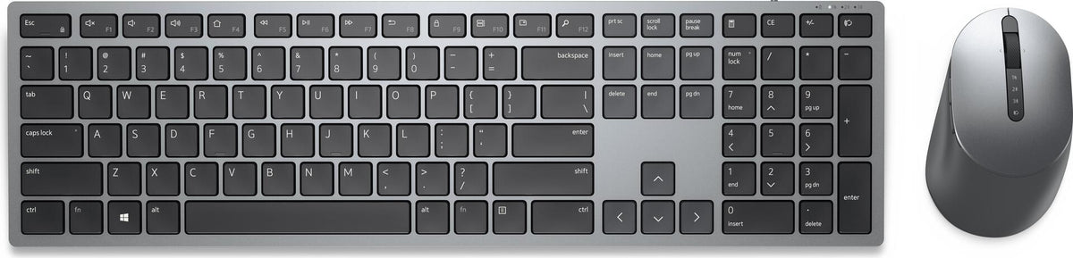 DELL KM7321W Wireless Keyboard and Mouse Set, Full-size QWERTY, Grey/Titanium