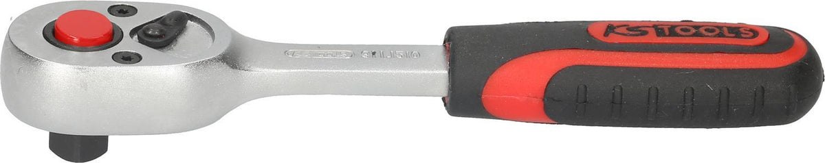 KS TOOLS 1/4" Mini Reversible Ratchet, 72 Teeth (911.1510)
