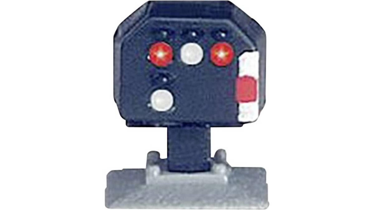 Märklin Light Track Stop Signal - Low Gauge - Z Scale (1:220) - Blue - Grey