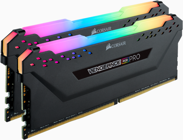 CORSAIR Vengeance RGB PRO - DDR4 - 32GB (2 x 16GB) - DIMM 288-PIN - 3200 MHz - CL16 - Black PC4-25600