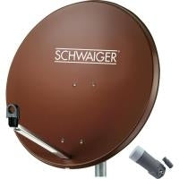 SCHWAIGER SAT System 80 cm Single LNB Brick Red