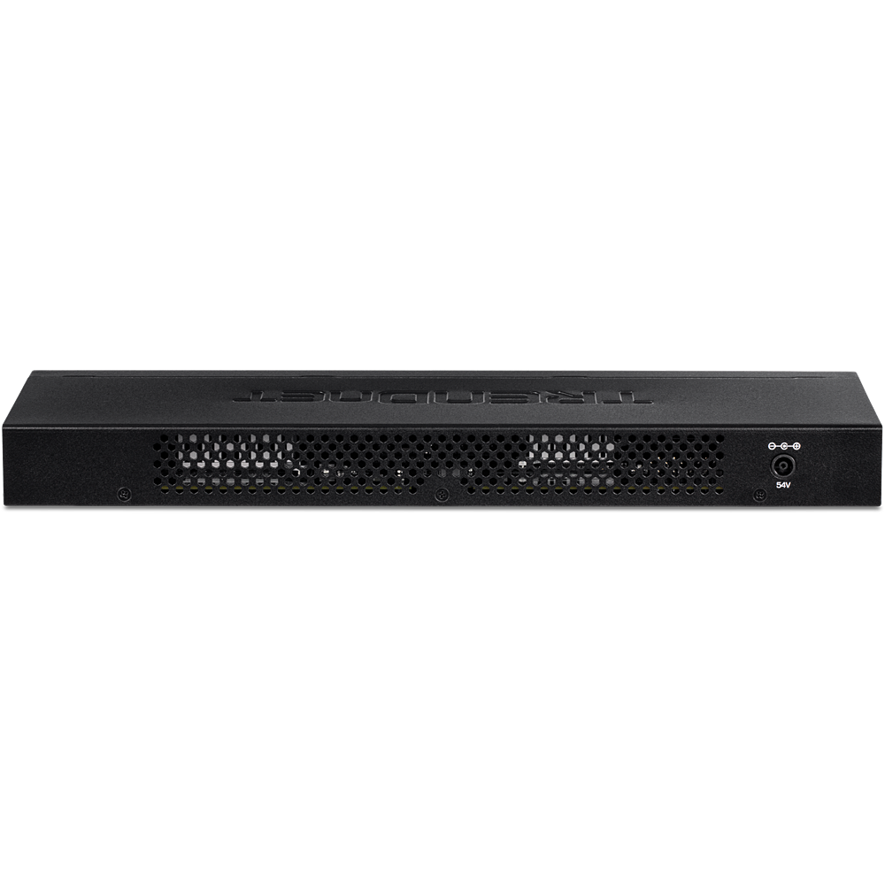 TRENDnet TPE TG160H - Switch - 16 x 10/100/1000 (PoE+) - Rack Mountable - PoE+ (123 W)