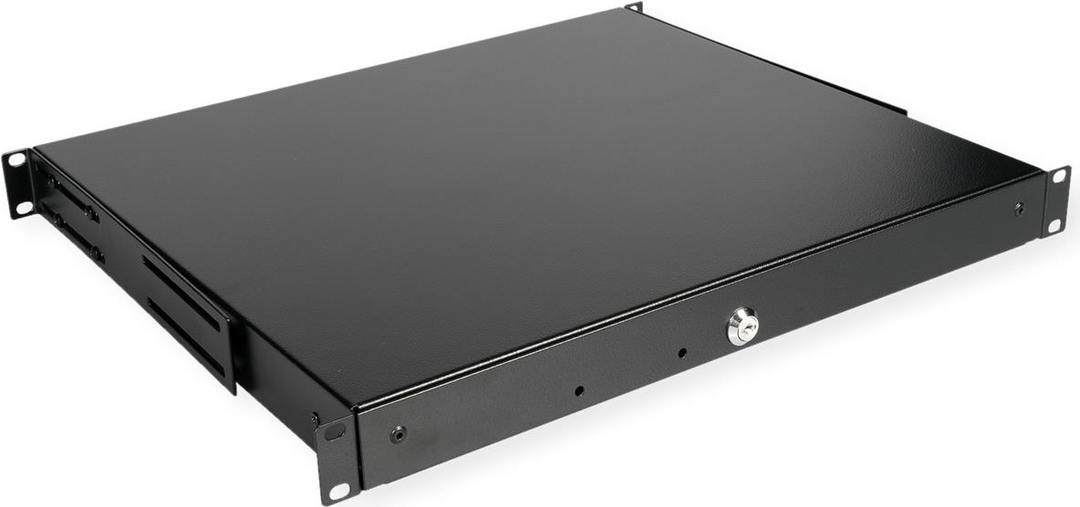 ROLINE 19-inch Keyboard Tray - 1U - Lockable - Black (26.21.0268)