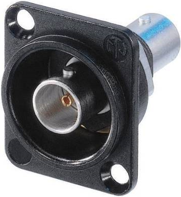 Neutrik NBB75DFIB-P BNC Connector Black Stainless Steel