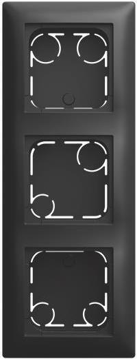 Busch-Jaeger BJ AP Housing 3-fold Housing 1713-915 High Design (2TKA00005979)