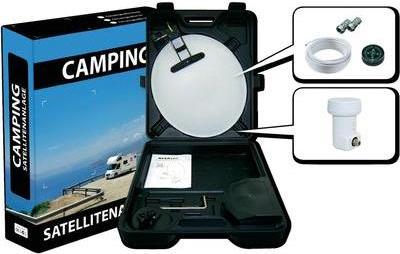 Megasat Camping Case Parabolic Antenna Single LNB Wall Mountable