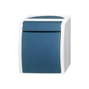 Busch-Jaeger Ocean Surface-Mounted Switch - Blue-Green - 2601/7 W-53
