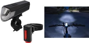 FISCHER Rechargeable USB LED Lighting Set TWIN - 80 Lux - Model 50635 Lux/20
