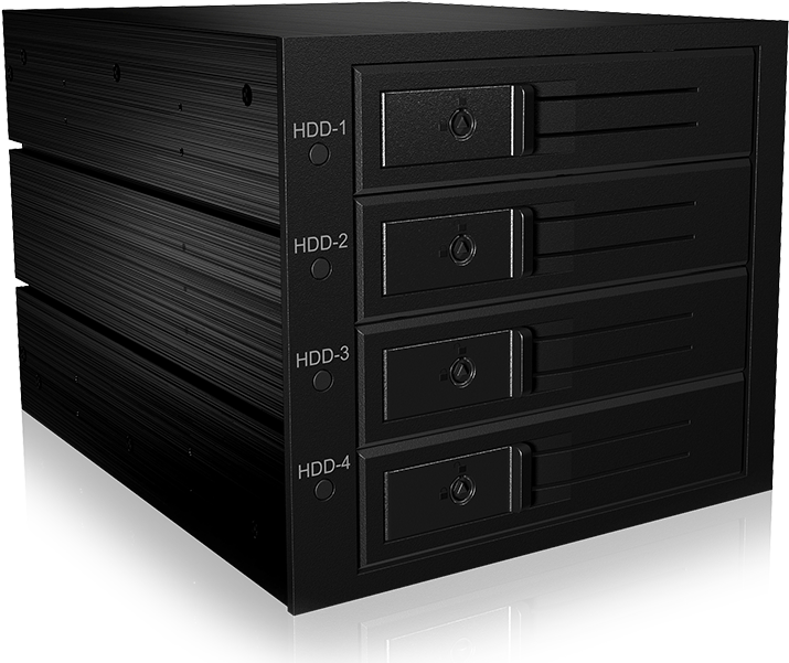 Backplane SATA+SAS 4x3.5" - Mini SAS IB-564SAS-12 G - HDD Hot-Swap Frame - Fan