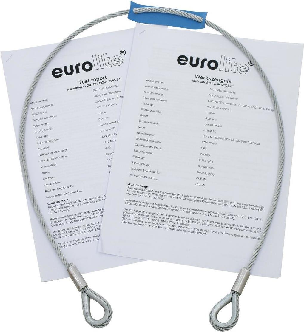 Safety Rope AG-35FB 6x1000mm up to 35 kg (58010369)