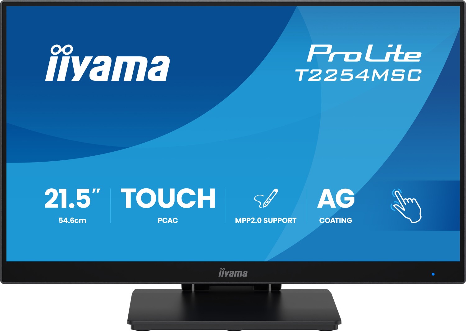 Iiyama ProLite T2254MSC-B2AG - 21.5" Touchscreen Monitor - HDMI/DP/2xUSB