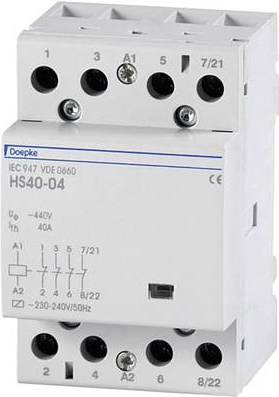 DOEPKE Inst. Relay HS40-40/230V 4S 40A 230V - Model 09980414