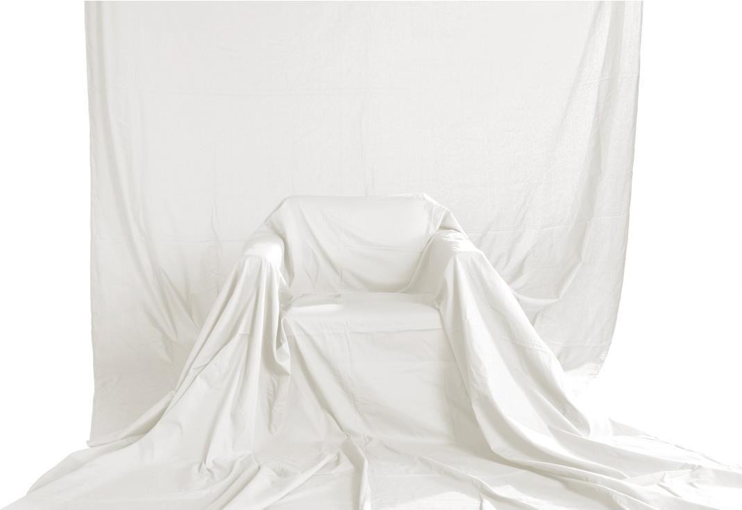 Hama 00021156 - White Cotton Background Screen - 2950 x 6000 mm