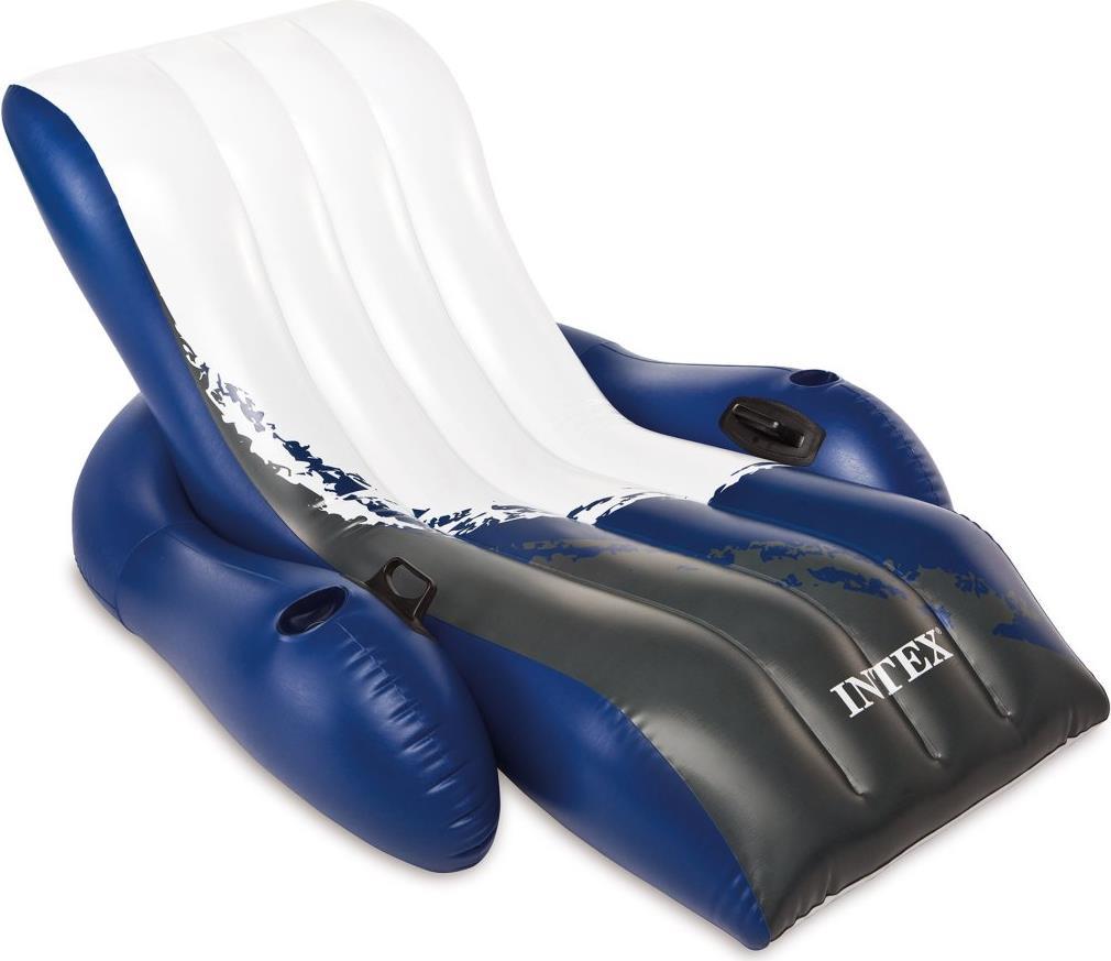 Intex 58868EU Inflatable Floating Lounge Chair Black-Blue-White