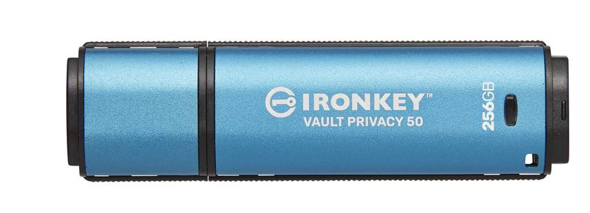 KINGSTON 256GB IronKey Vault Privacy 50 USB AES-256 Encrypted FIPS 197 IKVP50/256GB