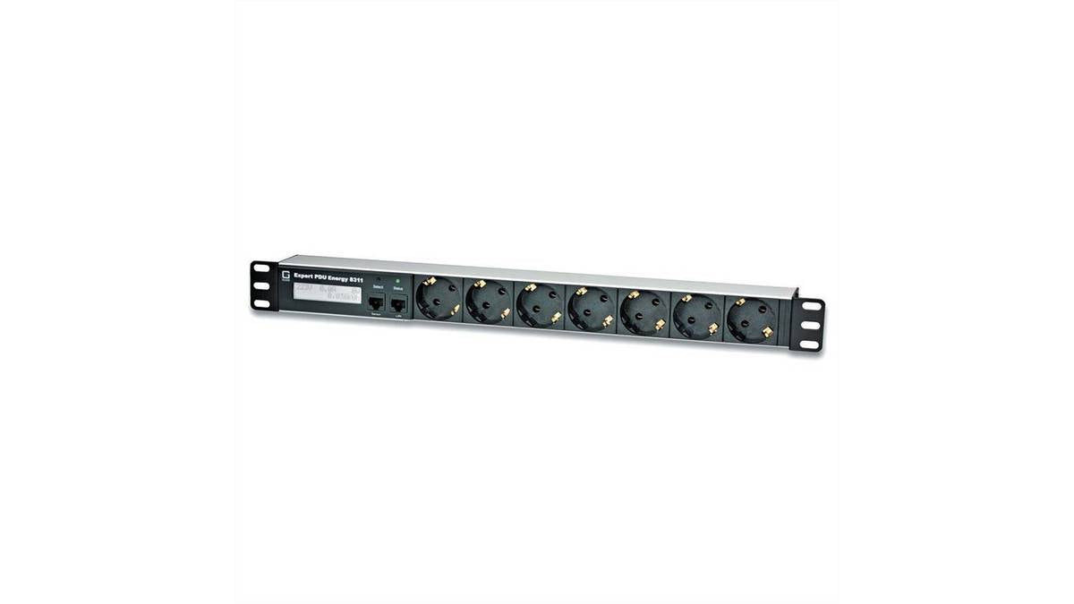 Gude 8311-2 Power Distribution Unit 7 AC Outputs 1U Black