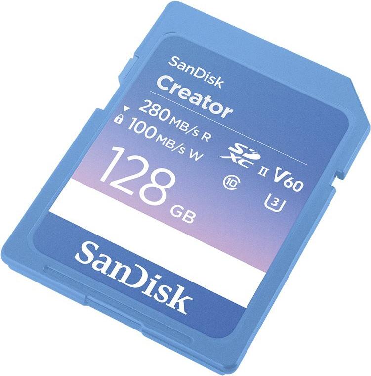 SanDisk Creator Flash Memory Card - 128 GB SDSDXEP-128G-GNCIS
