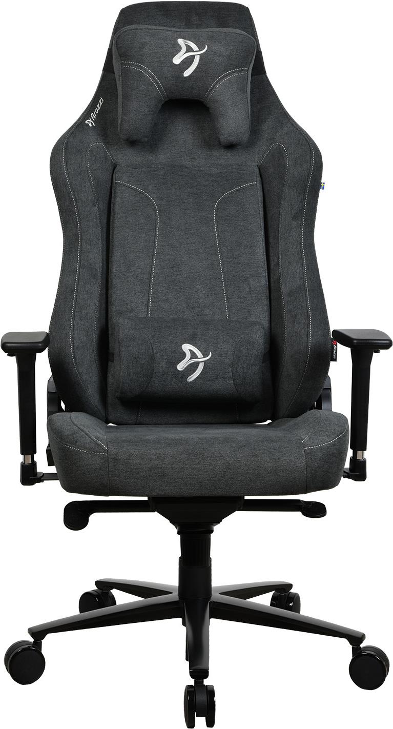 Arozzi Vernazza XL Softfabric Dark Grey - Gaming Chair - Spacious Seat - Sturdy Metal Frame - Rocking Function (VERNAZZA-XL-SFB-DG)