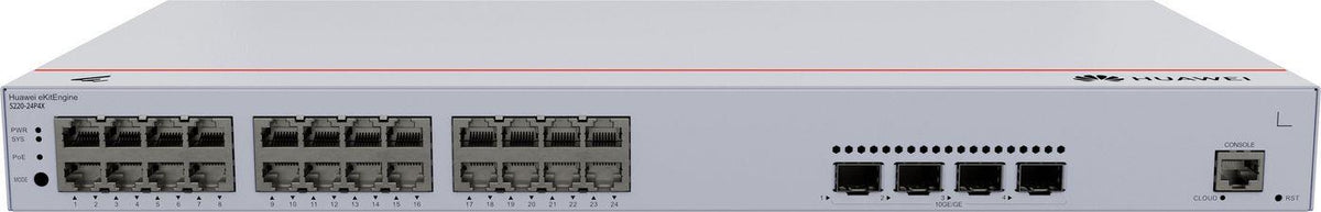 Huawei S220-24P4X Gigabit Ethernet Switch Power over Ethernet 1U