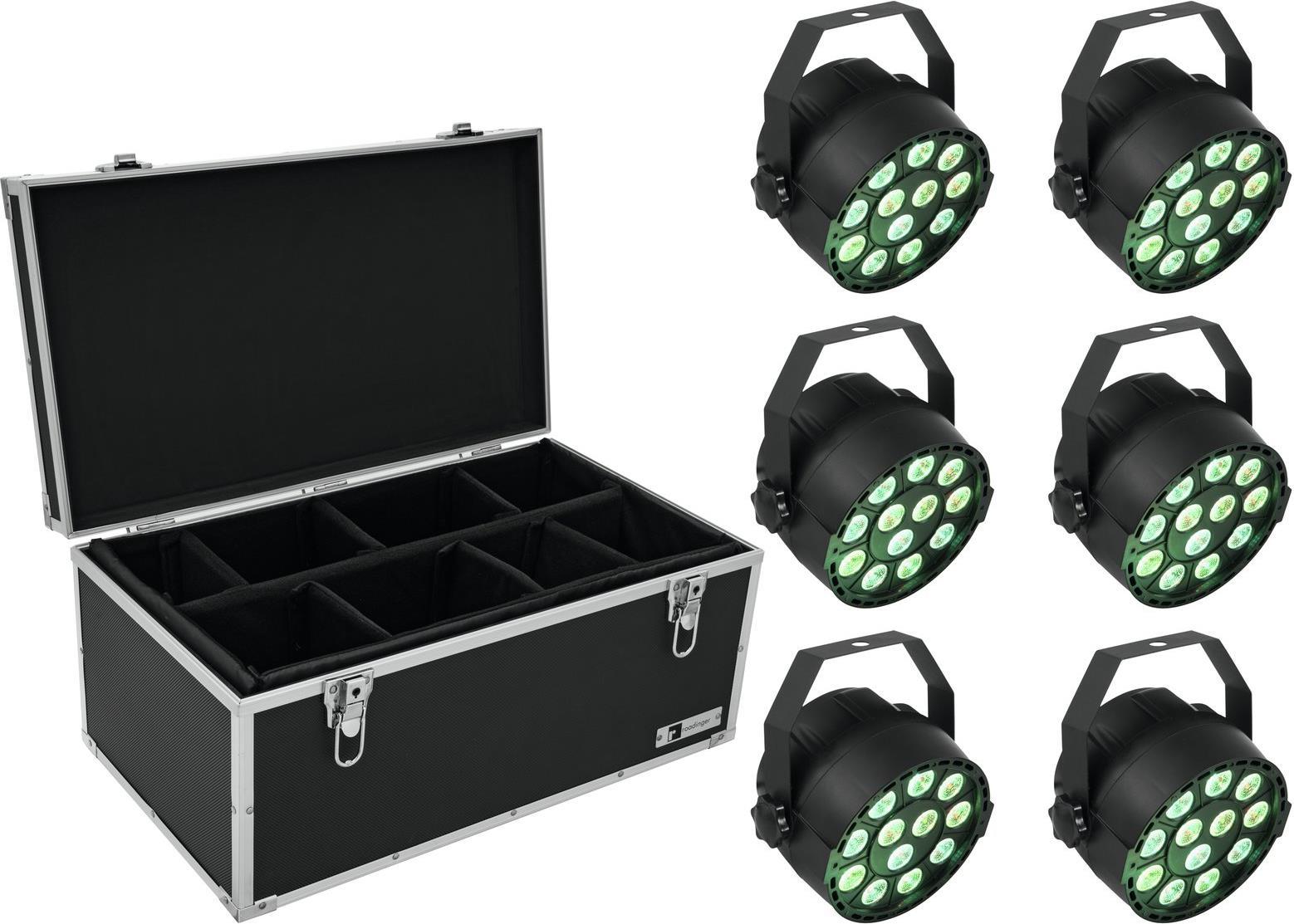 EUROLITE Set of 6 LED PARty TCL Spots + Case TDV-1 - Event Lighting Solution (20000627)
