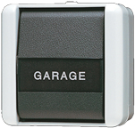 JUNG 831 NAW Switch - 1 Pole, Black/White, 250V, 10A