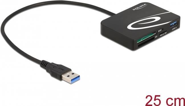 Delock - Kartenleser (SD, microSD, XQD 2.0) - USB 3,2 Gen 1 (91756)