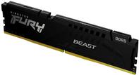 Kingston FURY Beast DDR5 Module 32GB DIMM 288-PIN 6400 MHz CL32 On-die ECC Black PC5-51200 KF564C32BBE-32