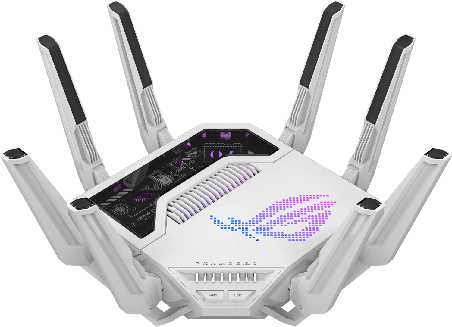 ASUS ROG Rapture GT-BE19000AI - Wireless Router with 6 Ports - Tri-band WiFi 7 - 19000Mbps 90IG09S0-MO9A0V