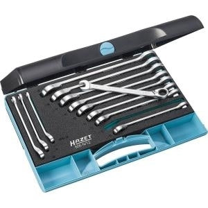 Hazet 12-piece Ratchet Ring Wrench Set 8 - 19 mm 606N/12
