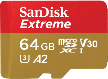 SanDisk micro SDXC Card - 64GB - Extreme Mobile Gaming - 170 MB/s Class 10, UHS-I U3 V30 - SDSQXAH-064 G-GN6GN