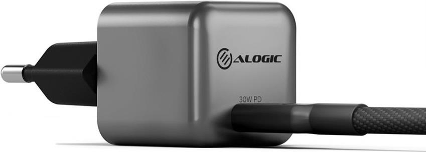 ALOGIC WCG1X30SGR-EU Charger for Mobile Devices Black - Grey Indoor
