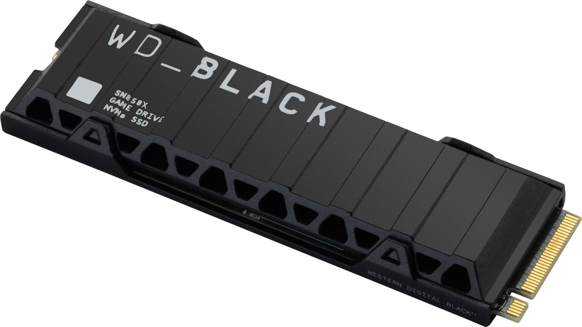 WD WD_BLACK SN850X NVMe SSD - 1TB - Internal - M.2 2280 - PCIe 4.0 - Integrated Heatsink WDBB9H0010BNC WDBB9H0010BNC-WRSN