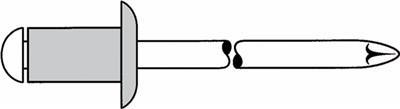 Gesipa 1454050 Blindniete (Ø x L) 5 mm x 20 mm Stahl Aluminium 250 St. (1454050)