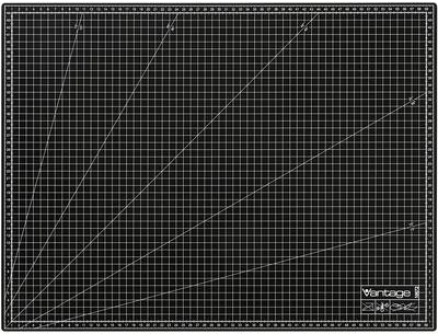 Dahle Cutting Mat 45 x 60 cm Black VANTAGE A2