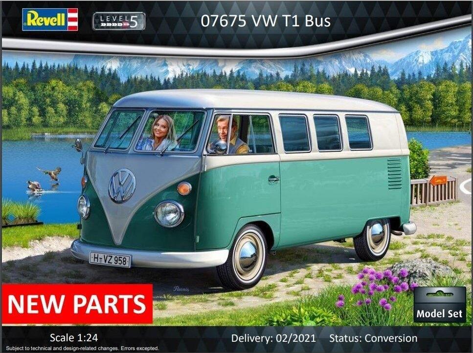 Revell RV 1:24 VW T1 Bus Model Kit (07675)