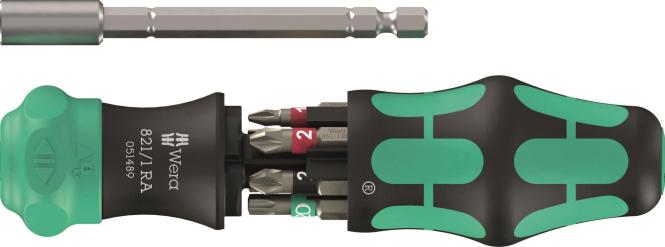Wera Kraftform Kompakt 28 RA 1 Screwdriver with 6 Bits