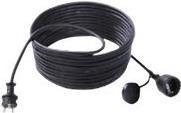Bachmann H07RN-F3G Power Cable, AC 250V, 5 m, Black, Germany