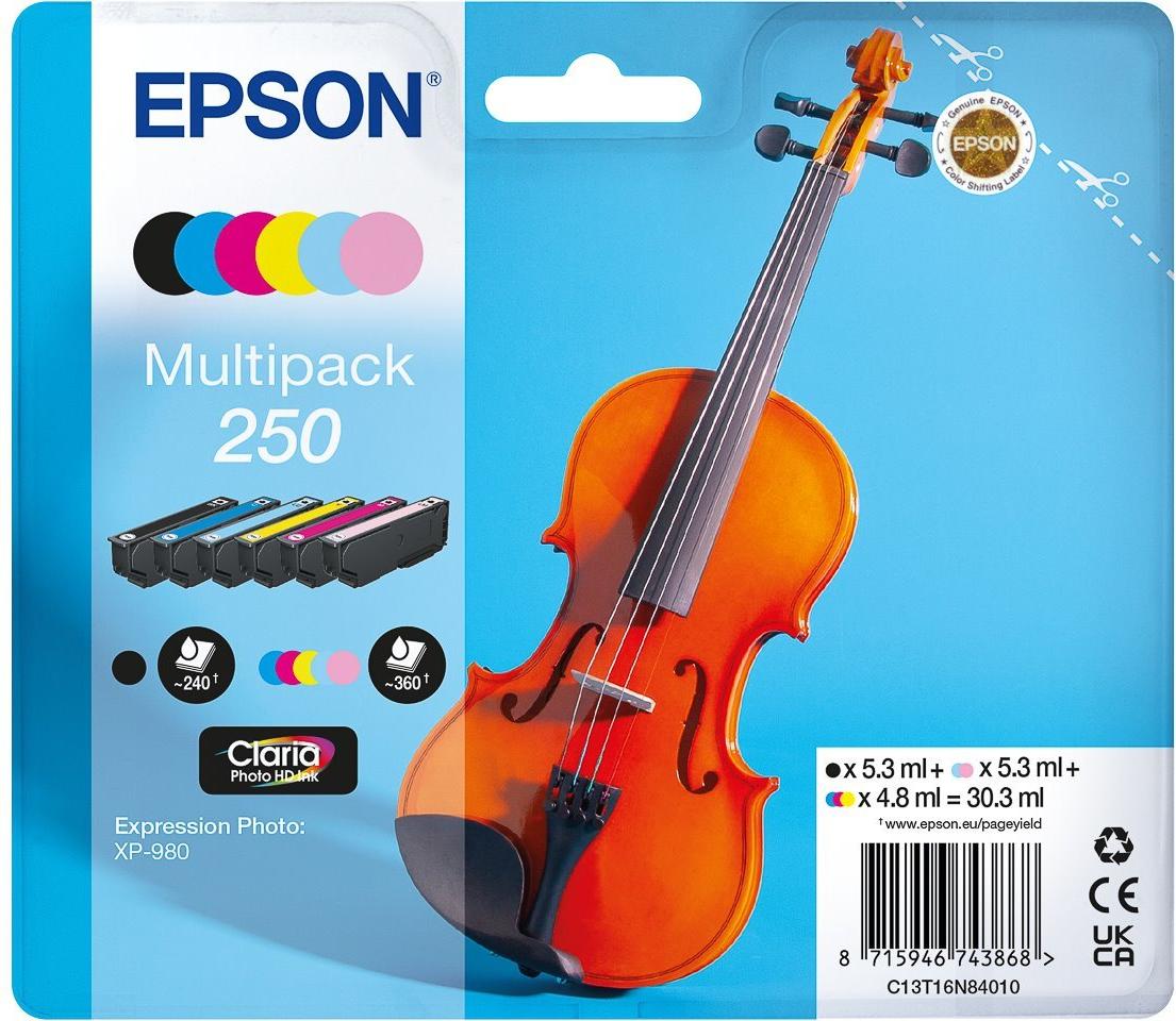 EPSON 205 XP Ink Cartridge CMYK 6 Colors for Expression Photo XP-980 (C13T16N84010) 2040Seiten