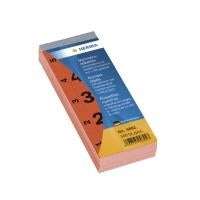 HERMA Self-Adhesive Number Pad 28 x 56 mm Red 1-500 100 Sheets (4892)