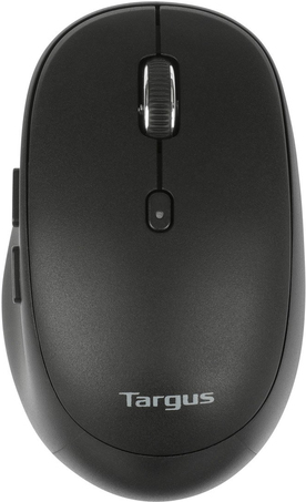 Targus Multi Device Midsize Comfort Mouse - Antimicrobial - Wireless - 2.4 GHz, Bluetooth (AMB582GL)