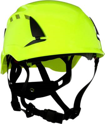 3M SecureFit X5014VE-CE Schutzhelm belüftet, mit UV-Sensor Neon-Grün EN 397, EN 12492, EN 50365 (X5014VE-CE)