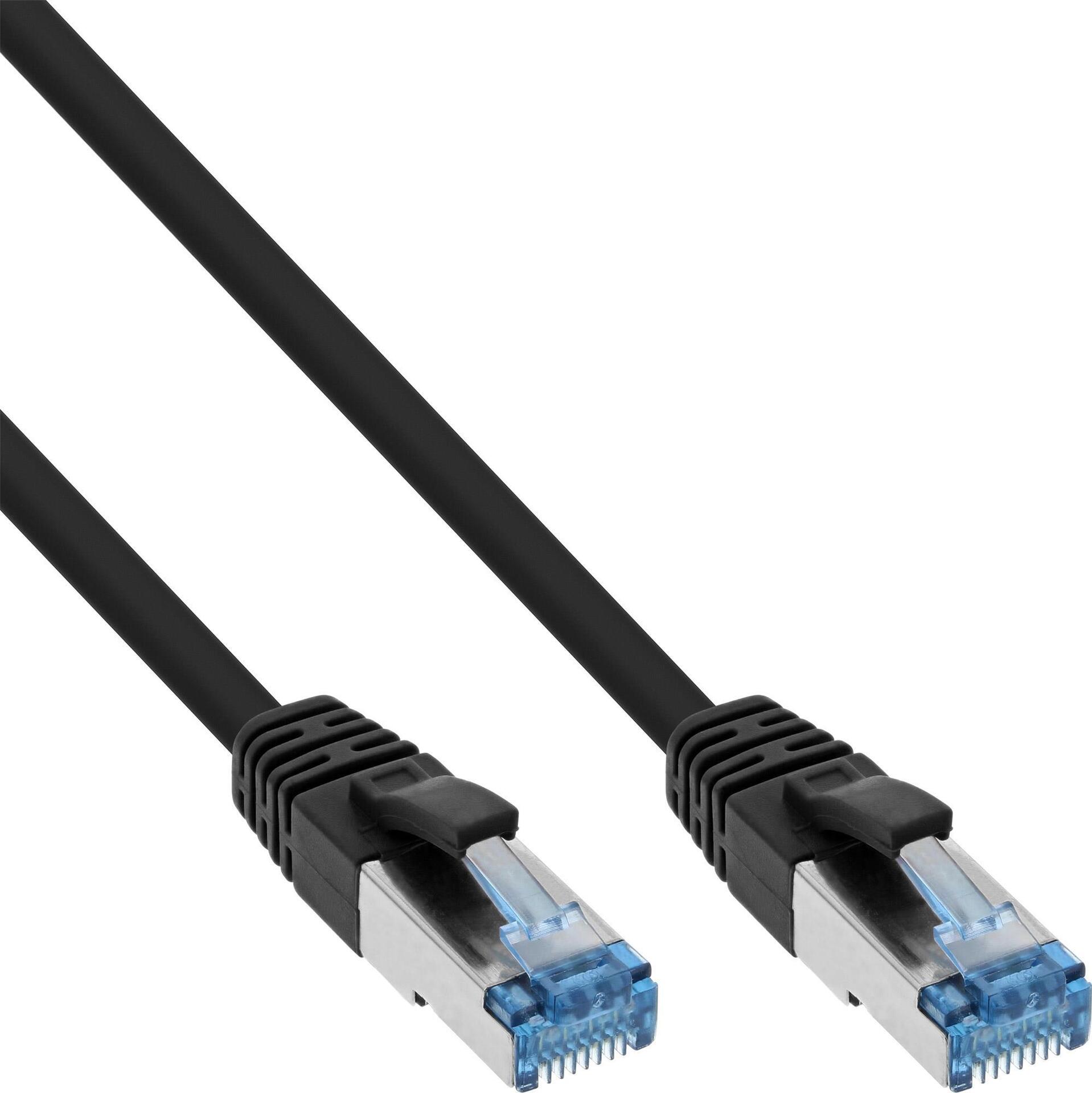 InLine RJ-45 Patch Cable 2.0 m S/FTP CAT 6a Black (Pack of 40) (B-76802S)