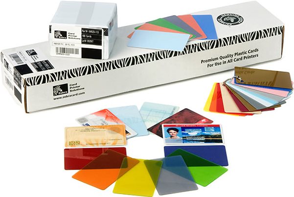 Zebra Premier PVC Card 15 mil White CR-80 Card 500 Cards 104523-215