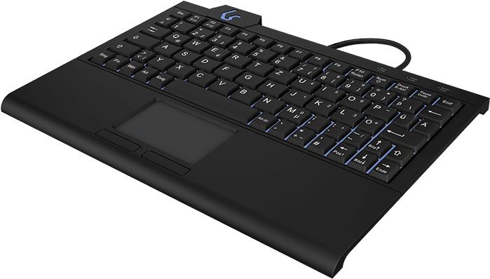 KeySonic KSK-3210ELU (DE) USB QWERTZ Keyboard Black - Model 9142398