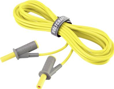 Voltcraft Flexible Safety Test Lead 5 m Yellow MSB-501 10A