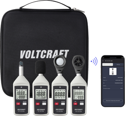 VOLTCRAFT Set-50 DOK Umweltmessgerät Report-Funktion (VC-18828305)
