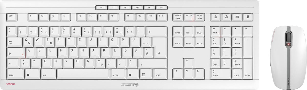CHERRY Stream Desktop Recharge Tastatur RF Wireless AZERTY Belgisch Grau (JD-8560BE-0)