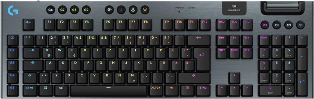 Logitech G G915 X Wireless Backlit Keyboard QWERTZ GL Linear Black